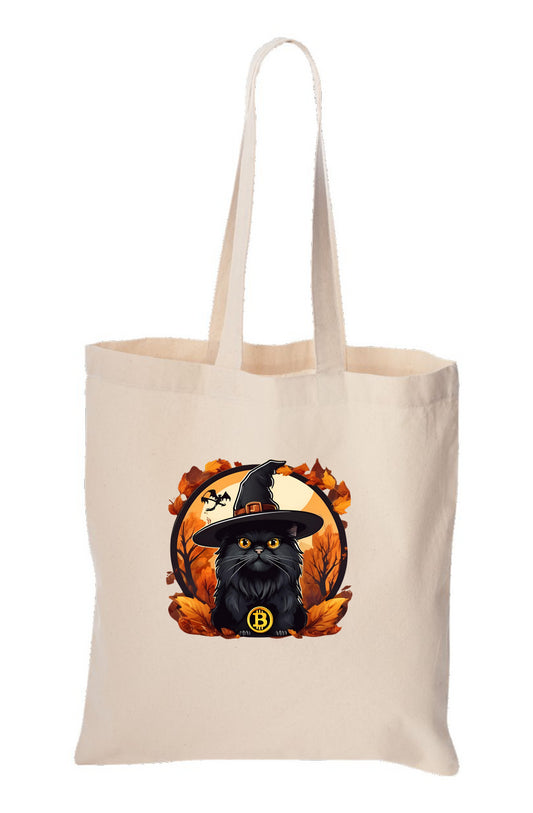 Cat Tote Bag Bitcoin