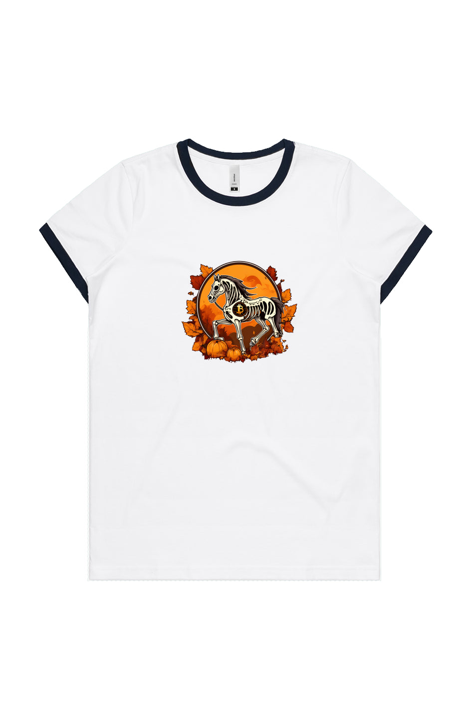 Autumn collection t-shirt 'Choose your logo Bitcoin' Squeleton