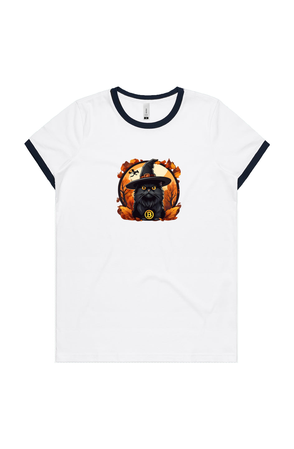 Autumn collection t-shirt 'Choose your logo Bitcoin' Cat