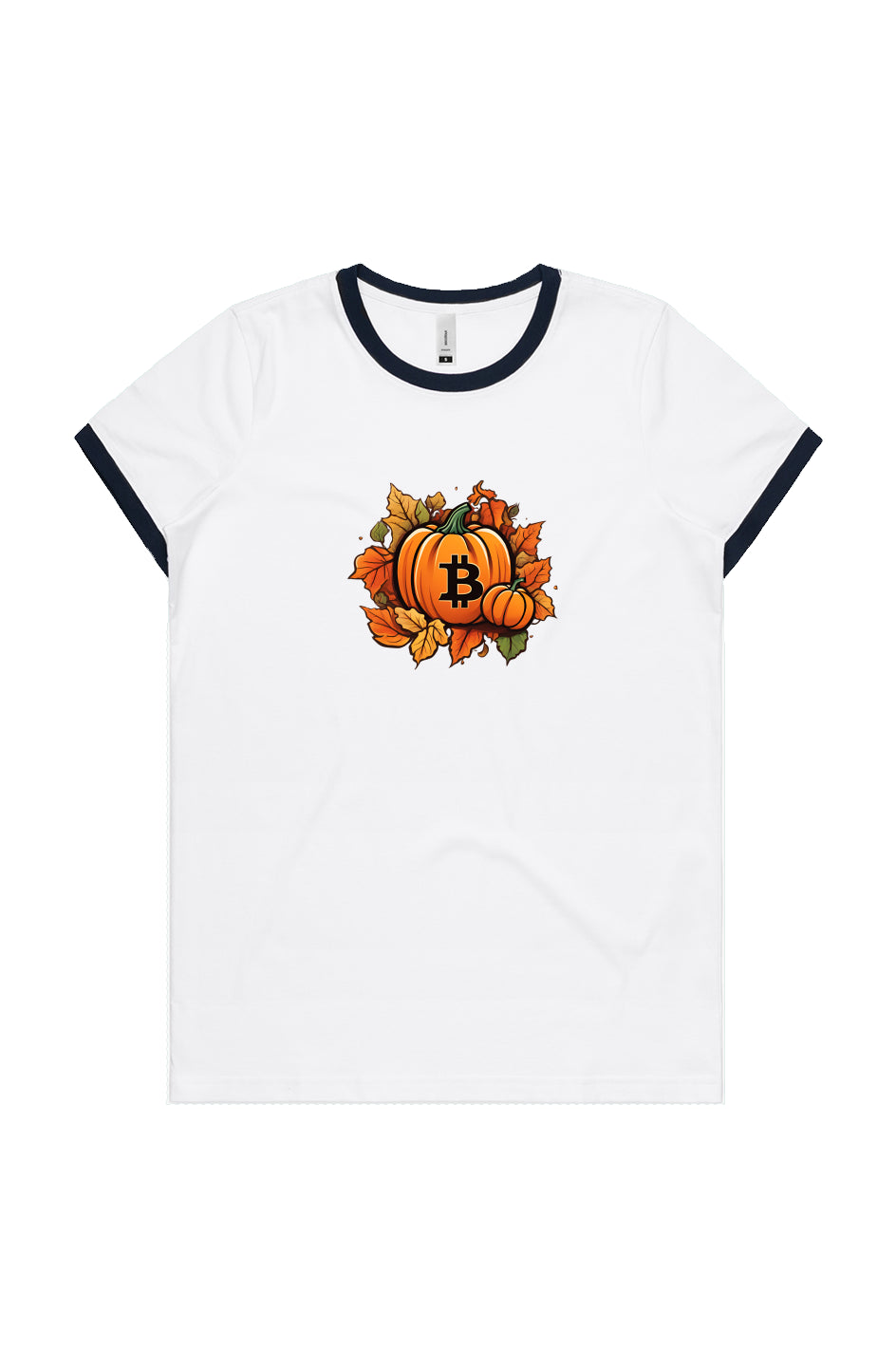 Autumn collection t-shirt 'Choose your logo Bitcoin' Pumpkin