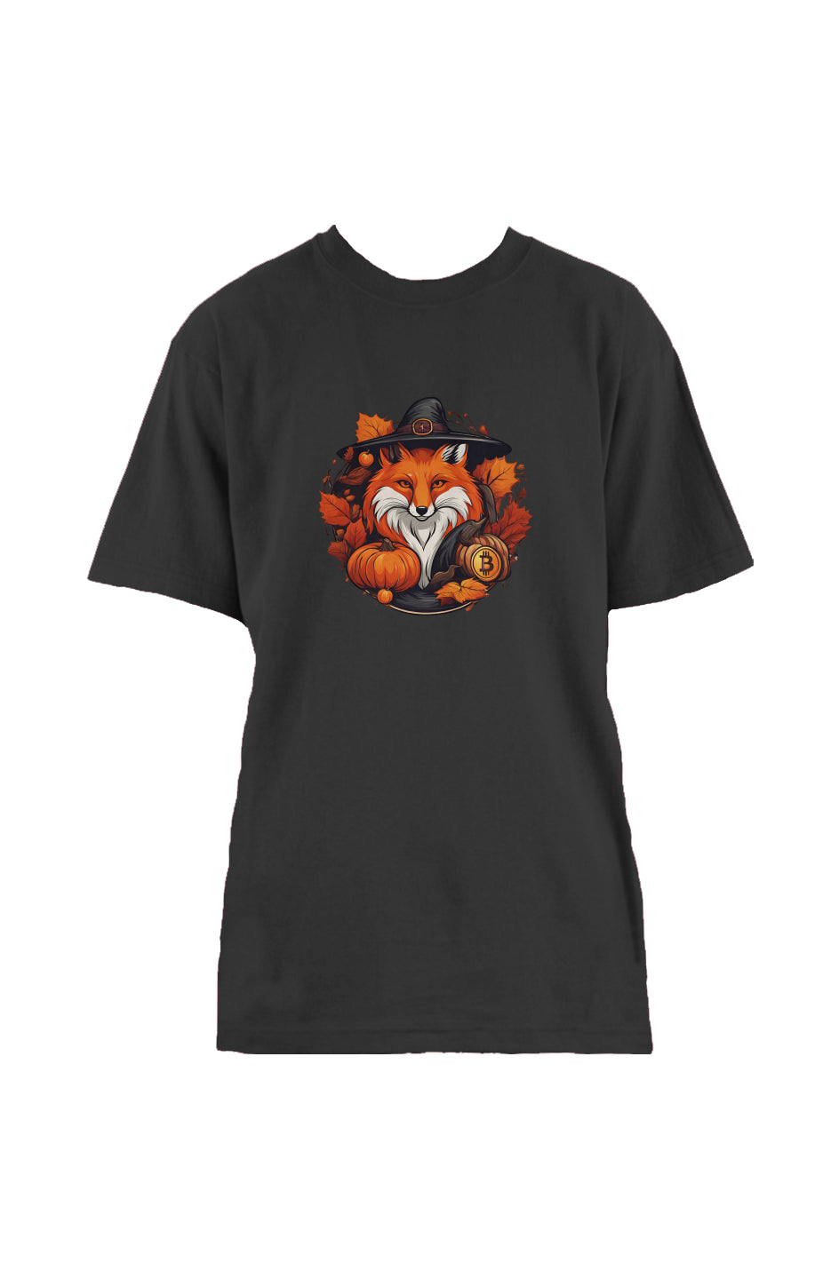 Oversize - Autumn collection t-shirt 'Choose your logo Bitcoin' Fox