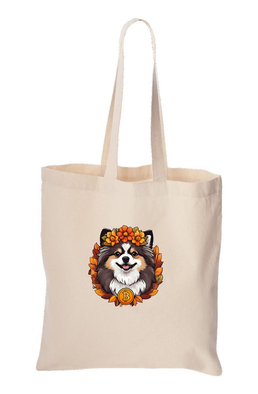 Basic Tote Bag dog bitcoin