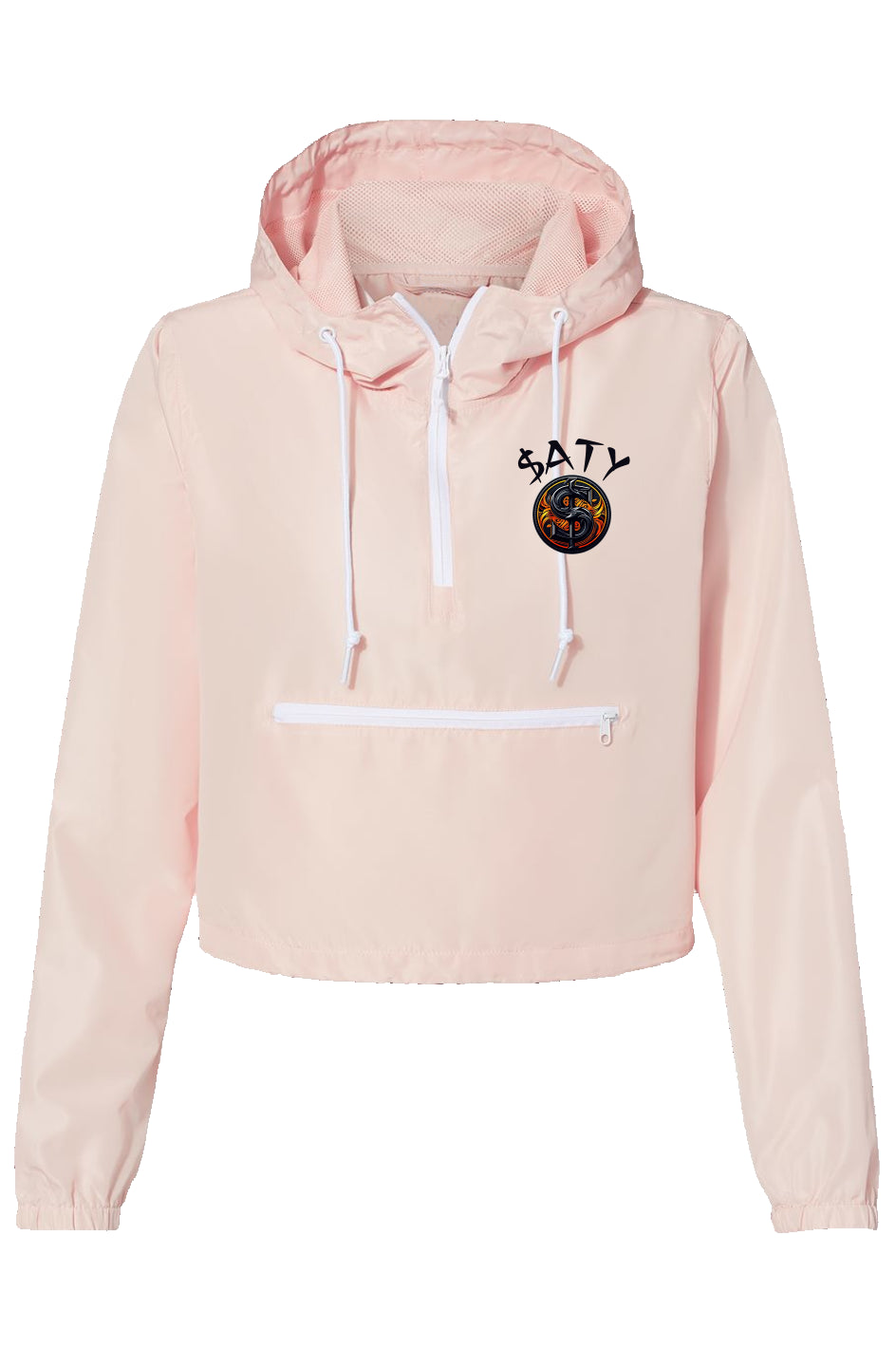 SATY Lightweight Pullover Crop Windbreaker