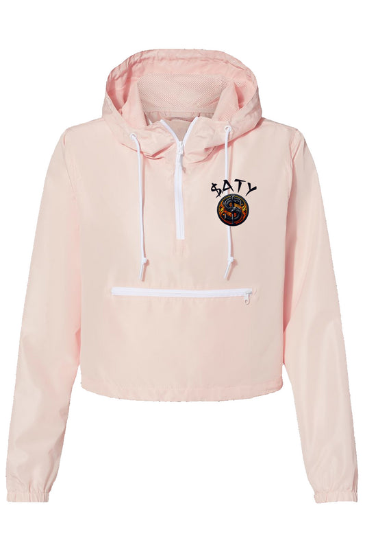 SATY Lightweight Pullover Crop Windbreaker